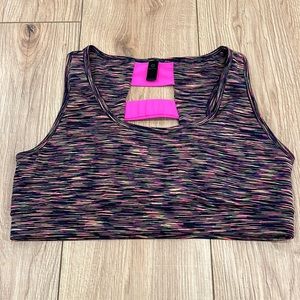 90 Degrees by Reflex Multicolor Sports Bra Size L